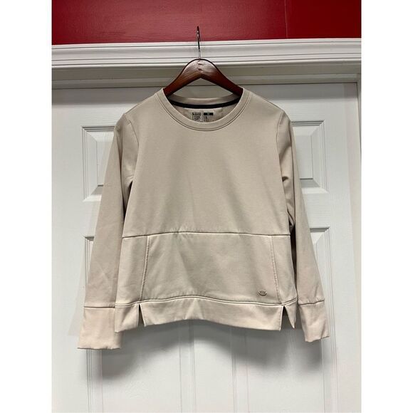 5.11 Tactical Cream  Elizabeth Crew Sweatshirt in M   EUC - Picture 1 of 6